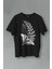 Unisex Siyah Tişört Firefly Last Of Us Kelebek Minimal Çizim Lineart Baskılı T-Shirt 1