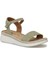 166290.Z4FX Yeşil Kadın Comfort Sandalet 2