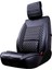 Toyota Ch-R Uyumlu Deri Oto Koltuk Kılıfı Ön Arka Set Siyah Beyaz Atlas Model Sc 3