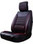 Nissan Skystar Uyumlu Deri Oto Koltuk Kılıfı Ön Arka Set Siyah Kırmızı Atlas Model Sc 3