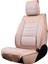 Kia Soul Uyumlu Deri Oto Koltuk Kılıfı Ön Arka Set Bej Atlas Model Sc 3
