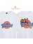 Space Jam Daffy Duck Baskılı Oversize Tişört 1