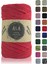Pamuk Makrome Ipi 2mm Cotton Zincir Makrome Çanta Ipi Koton Ip 250 Gram Kırmızı 1