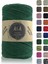 Pamuk Makrome Ipi 2mm Cotton Zincir Makrome Çanta Ipi Supla Ipi Koton Ip 250 Gram Koyu Yeşil 1