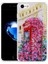 iPhone SE 2020 Kılıf Simli Desenli Kamera Korumalı Parlak Popy Kapak 1