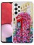 Samsung Galaxy A13 4G Kılıf Simli Desenli Kamera Korumalı Parlak Popy Kapak 1