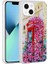iPhone 13 Kılıf Simli Desenli Kamera Korumalı Parlak Popy Kapak 1