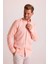 Erkek Turuncu Yaka Düğmeli Slim Fit Keten Gömlek 1