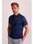 Erkek Parlament Polo Yaka Kamuflaj Desen T-Shirt 5