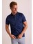 Erkek Parlament Polo Yaka Kamuflaj Desen T-Shirt 6