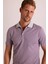 Erkek Gri Çizgili Polo Yaka T-Shirt 5