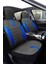 Toyota Prius Hatchback Aracınıza Uyumlu Koltuk Kılıfı Ticari Siyah Mavi 1