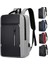 Siyah Fabrika Yeni Tasarım Moda Özel Logo Erkekler Sırt Çantası USB Şarj Telefonu Büyük Kapasiteli Ticari Adam Seyahat Çantası (Yurt Dışından) 4