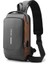Açık Mavi Altın Yeni Deri Film Erkek Sling Anti-Hırsızlık Su Geçirmez Omuz Çantası Sırt Çantası USB Şarjlı Su Geçirmez Mini Crossbody Göğüs Çantası (Yurt Dışından) 1