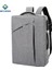Siyah Fabrika Doğrudan Tedarik Özelleştirilmiş Su Geçirmez Erkek Dizüstü Sırt Çantası Şifre Kilidi ile Yan Saplı Rahat Sırt Çantası (Yurt Dışından) 2