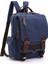 Derin Mavi Vintage Erkek 13.3 Inç Tek Kollu Çanta Crossbody Seyahat Büyük Kapasiteli Iş Dizüstü Bilgisayar Okul Keten Sırt Çantası Erkekler Için (Yurt Dışından) 3
