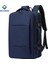 Mavi Fabrika Doğrudan Tedarik Özelleştirilmiş Su Geçirmez Iş Seyahati Laptop Sırt Çantası USB Şarj Portu ile Erkek Sırt Çantası Şarj Cihazı (Yurt Dışından) 4