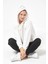 Kapüşonlu Kadın Sweatshirt Ekru ZN5030 2