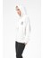 Kapüşonlu Kadın Sweatshirt Ekru ZN5030 5