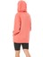 Fermuar Detay Baskılı Oversize Kadın Sweatshirt Somon ZN5022 3