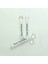 50 Adet Boş Cam Parfüm Numune Şişe, 1 Ml, Tıpalı, Baskılı, Şeffaf 2