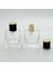 20 Adet Boş Cam Parfüm Şişe, 80 Ml, Dolgulu Küp Model, Şeffaf 5