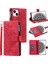 Kırmızı Dikey Çizgili Yüksek Kaliteli Klipsiz Pu ile IPhone 15 Plus Için Kılıf (Yurt Dışından) 5