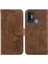 Tecno Camon 18I Kabartmalı Sevimli Kaplan Flip Folio Kart Cep Cüzdan Için Kılıf (Yurt Dışından) 1