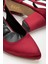Hero Topuklu Bordo Saten Kadın Ayakkabı 3