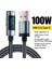 2m Dirsek 7A 100W Dijital Ekran Veri Kablosu Yüksek Güçlü Usb-A'dan Tip-C'ye Şarj Kablosu (Yurt Dışından) 2