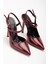 Nely Bordo Sivri Kadın Topuklu Ayakkabı 2
