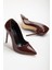 River Bordo İnce Topuklu Kadın Abiye Ayakkabı 2