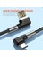 2m Hızlı Şarj Kablosu 3A Çift Açılı Usb'den Type C'ye Naylon Örgülü Kablo (Yurt Dışından) 3
