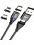 6'sı 1 Arada 2m Pd 60W Kablo Tip C Usb A Ip Tip C Mikro USB Manyetik Veri Kablosu (Yurt Dışından) 1