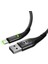 Mdd 1m LED Aydınlatma USB Tip C Kablo Samsung Xiaomi İçin Hızlı Şarj Şarj Cihazı Veri Kablosu (Yurt Dışından) 2