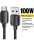 3m A-C 7A 100W Hızlı Şarj Veri Kablosu Usb-A - Type-C Örgülü Tpe Kablosu - Siyah (Yurt Dışından) 3