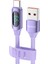 1 M Usb'den Type C'ye 6A Dijital Ekranlı Sıvı Silikon Veri Kablosu (Yurt Dışından) 1