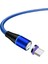 1m Manyetik Şarj Kablosu Usb'den Type C'ye 5A Hızlı Şarj Veri Kablosu (Yurt Dışından) 5