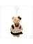 Pelüş Kıyafetli Ayıcık Anahtarlık, 13 x 8,5 cm - Kız Model 1