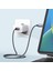 1m Usb C Usb C Şarj Kablosu USB 2.0 65W Naylon Örgülü Dizüstü Tablet Telefon Veri Kablosu (Yurt Dışından) 2