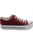 Melen Shoes Skywalk Bordo Yüksek Taban Sneaker Kadın Spor Ayakkabı 2