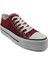Melen Shoes Skywalk Bordo Yüksek Taban Sneaker Kadın Spor Ayakkabı 3
