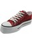 Melen Shoes Skywalk Bordo Yüksek Taban Sneaker Kadın Spor Ayakkabı 5