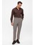 Bej Beli Lastikli Regular Fit Erkek Pantolon 4