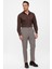 Bej Beli Lastikli Regular Fit Erkek Pantolon 5