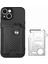 iPhone 15 Plus için Karbon Fiber Dokulu Kılıf Kart Bıçağı Aracı ile Darbeye Dayanıklı Telefon Kapağı - Siyah (Yurt Dışından) 4