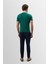 Ördek Yeşili Slim Fit Basic T-Shirt 5