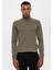 Açık Haki Tam Boğazlı Erkek Triko 7