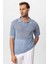Mavi Polo Yaka Ajurlu Erkek T-Shirt 3