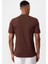 Kahve Slim Fit Basic T-Shirt 5